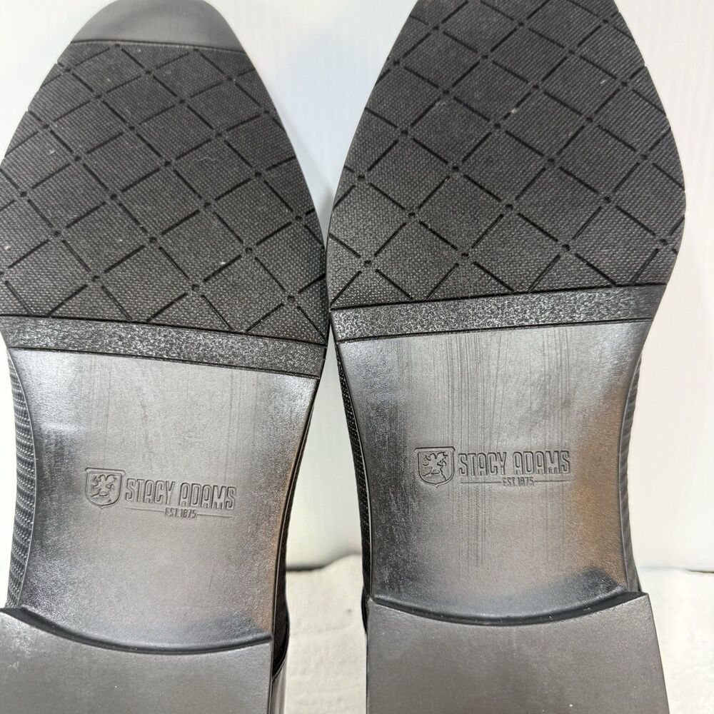 Stacy Adams Pharoah Cap Toe Oxford Shoes Wedding Prom Black Size 14 Wide - Picture 7 of 8
